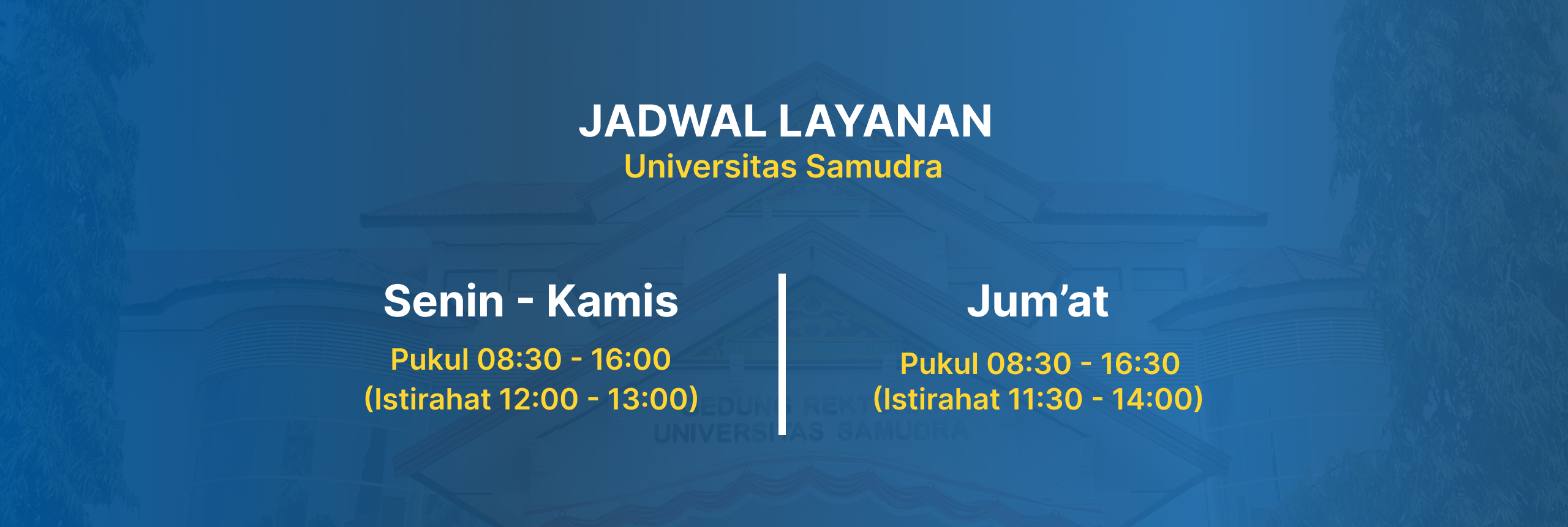 Jadwal Layanan